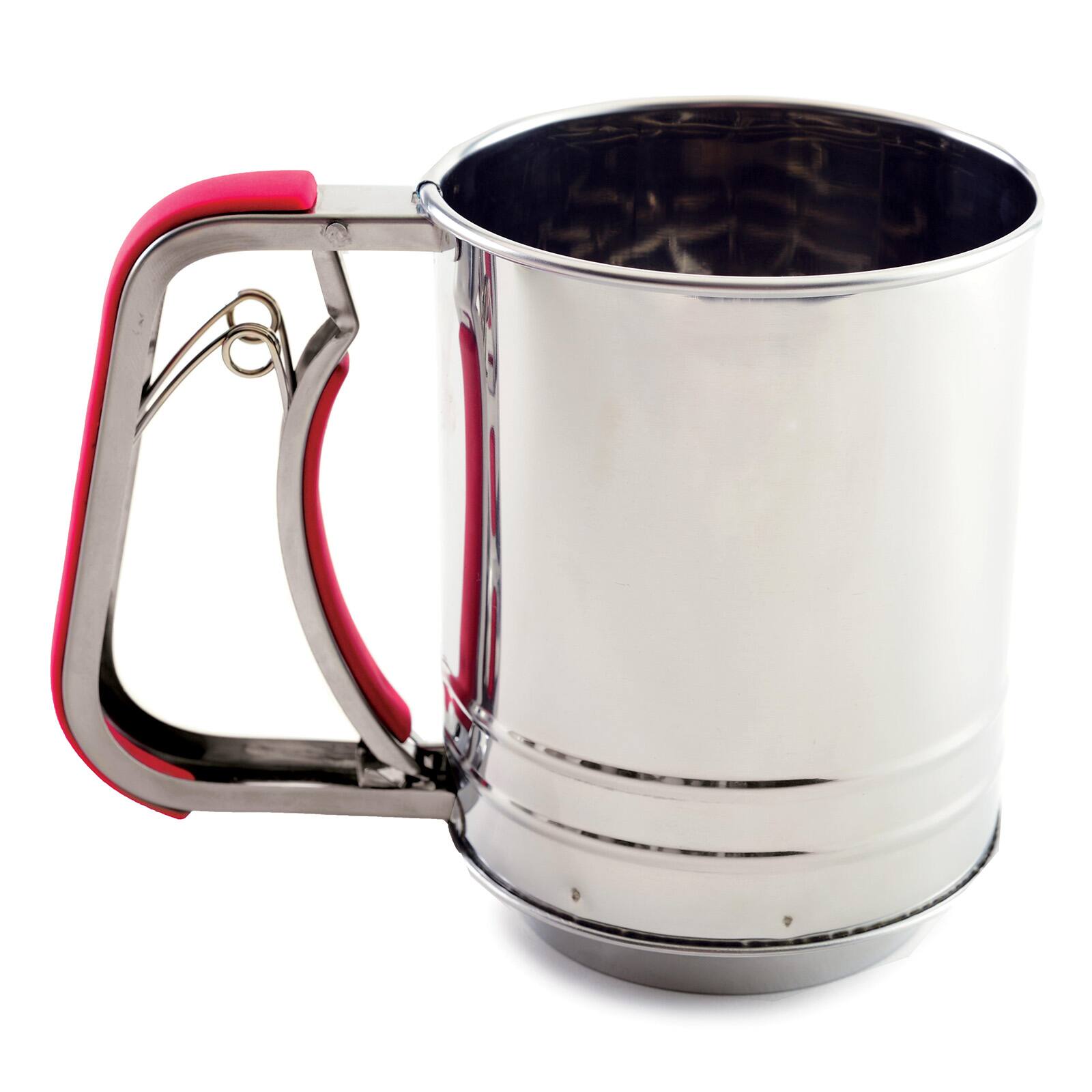 Alt View 1. Norpro - Stainless Steel Flour Sifter, 3 Cup, Hand Crank - Wilv.