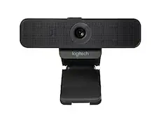 Front. Logitech - C925-e Webcam with HD Video and Built-In Stereo Microphones.