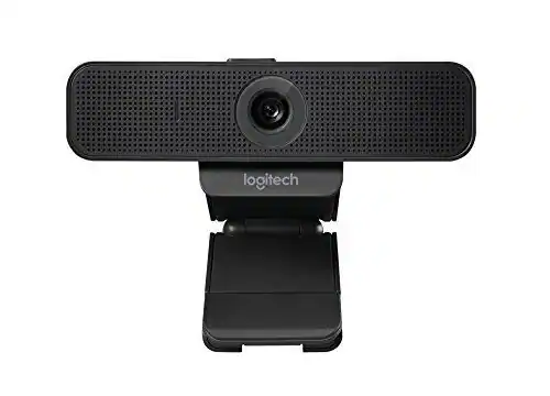 Front. Logitech - C925-e Webcam with HD Video and Built-In Stereo Microphones.
