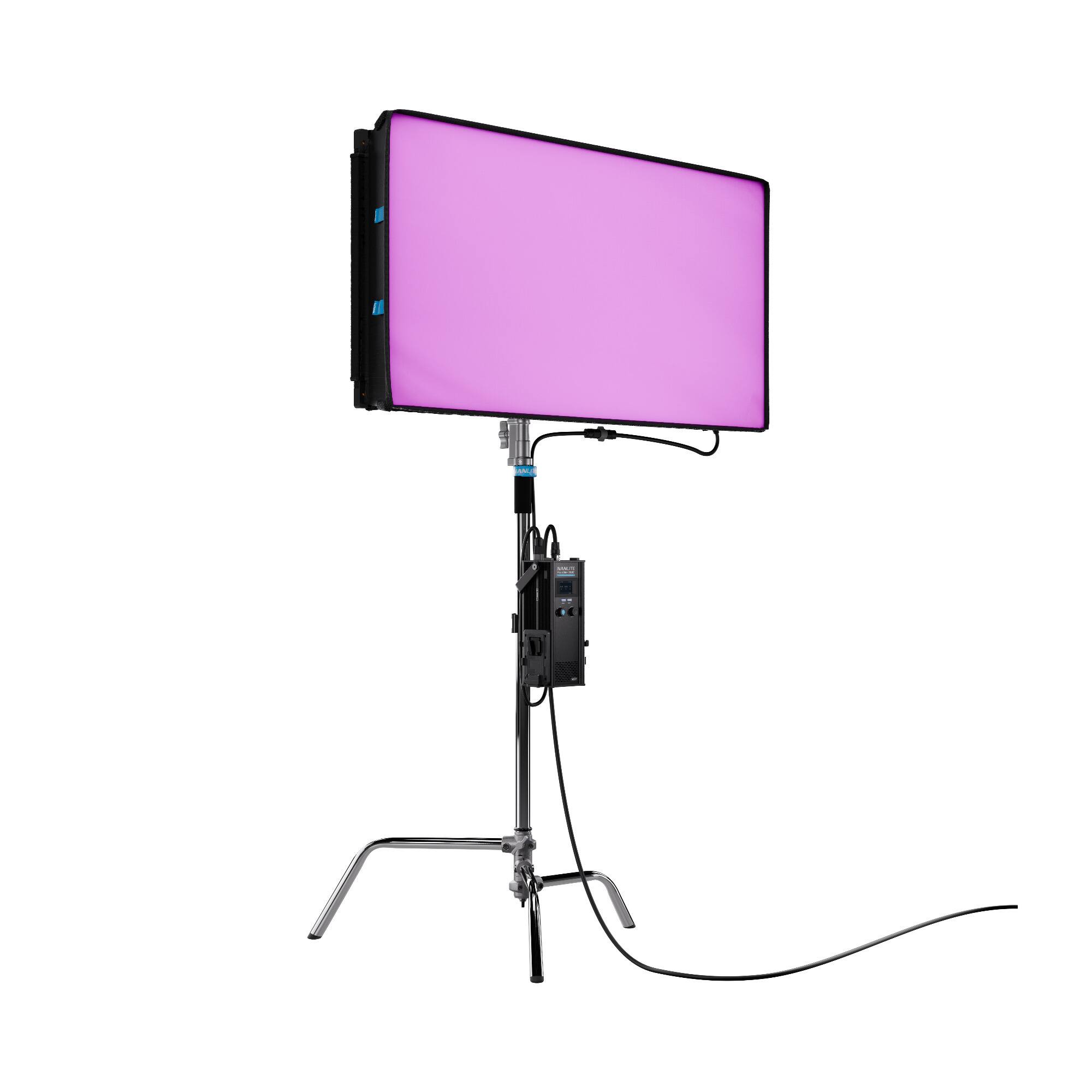 Left. NANLITE - Nanlite PavoSlim 360C 4x2 LED RGBWW Panel Light with CRMX.