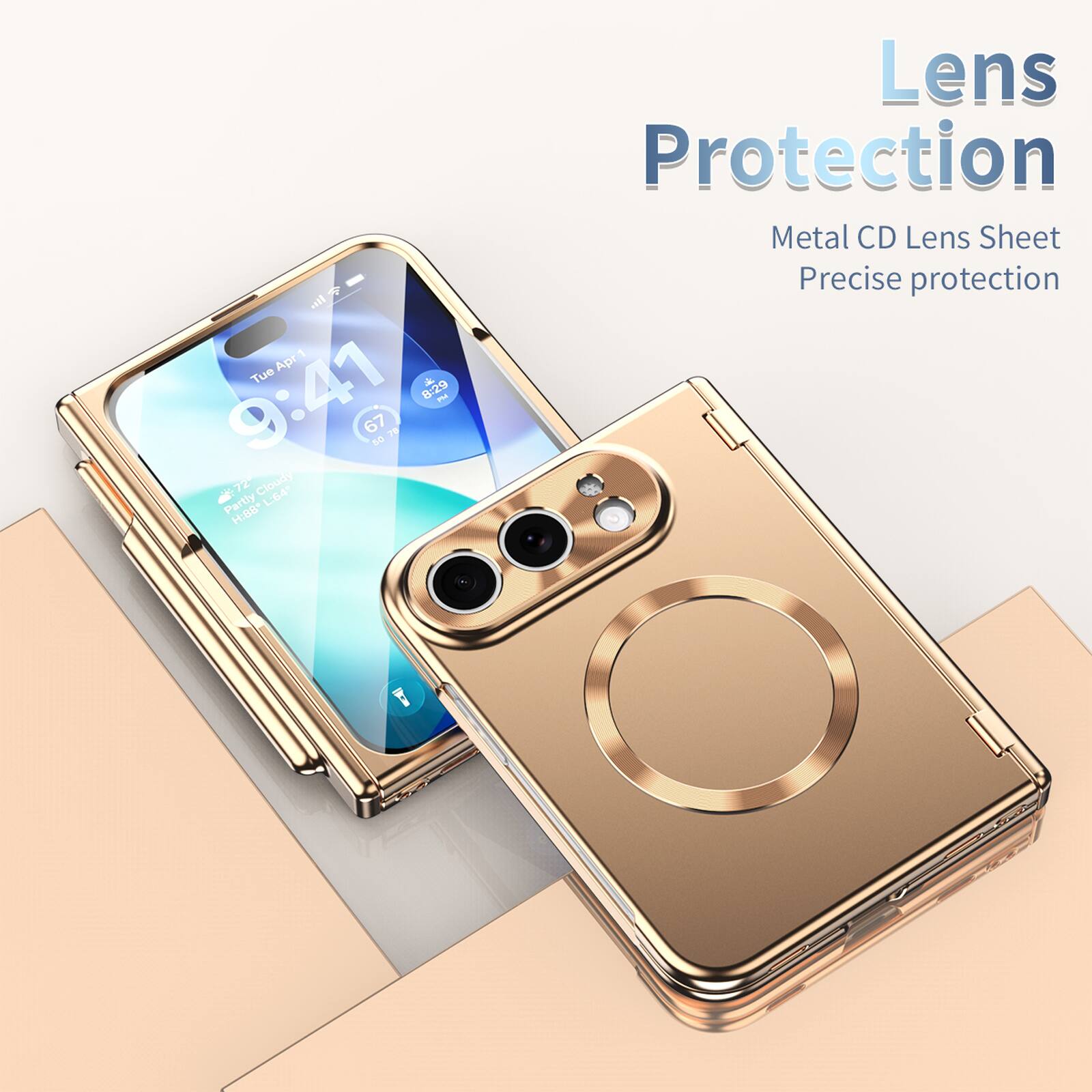 Tue Apr 1  
9:41  
8:29 PM  
67  
78  
50  
Partly Cloudy  
L: 64"  
H: 88  

Lens Protection  
Metal CD Lens Sheet  
Precise protection