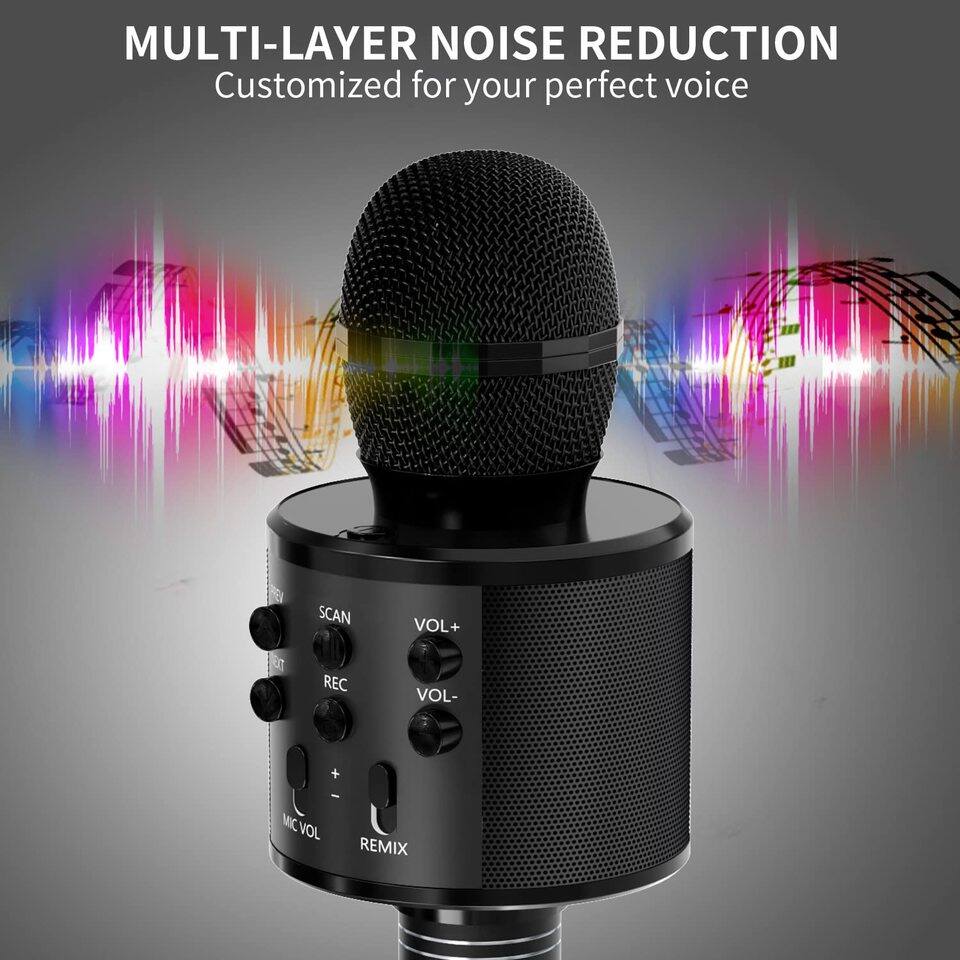 MULTI-LAYER NOISE REDUCTION  
Customized for your perfect voice  

SCAN  
VOL+  
REC  
VOL-  
MIC VOL  
REMIX