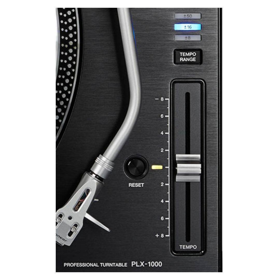 50
16
8
TEMPO RANGE
- 8
6
4
2
RESET
2
4
6
+8
TEMPO
PROFESSIONAL TURNTABLE PLX-1000
