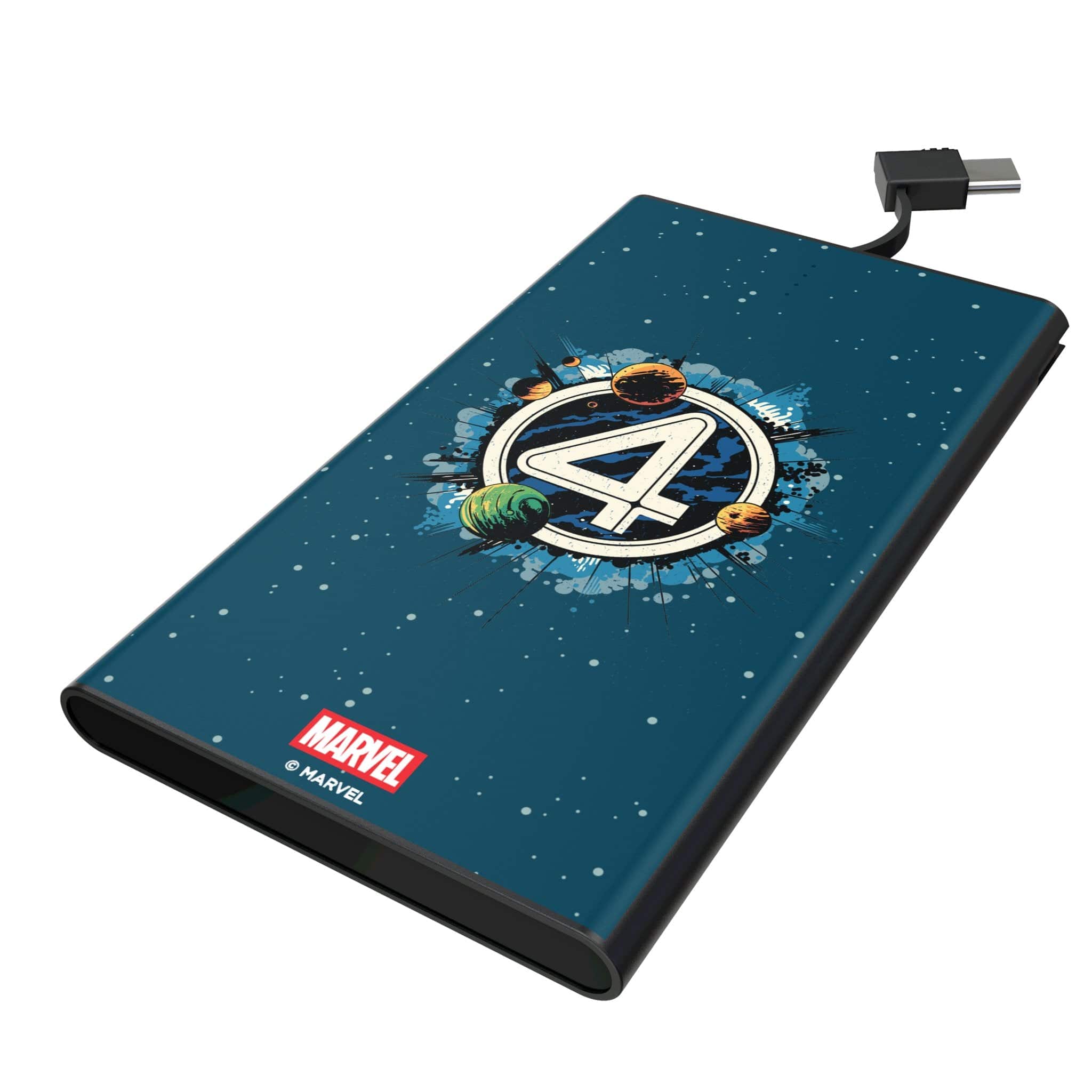 Keyscaper - Marvel Badge 5000mAh Flat Powerbank - Fantastic Four 2