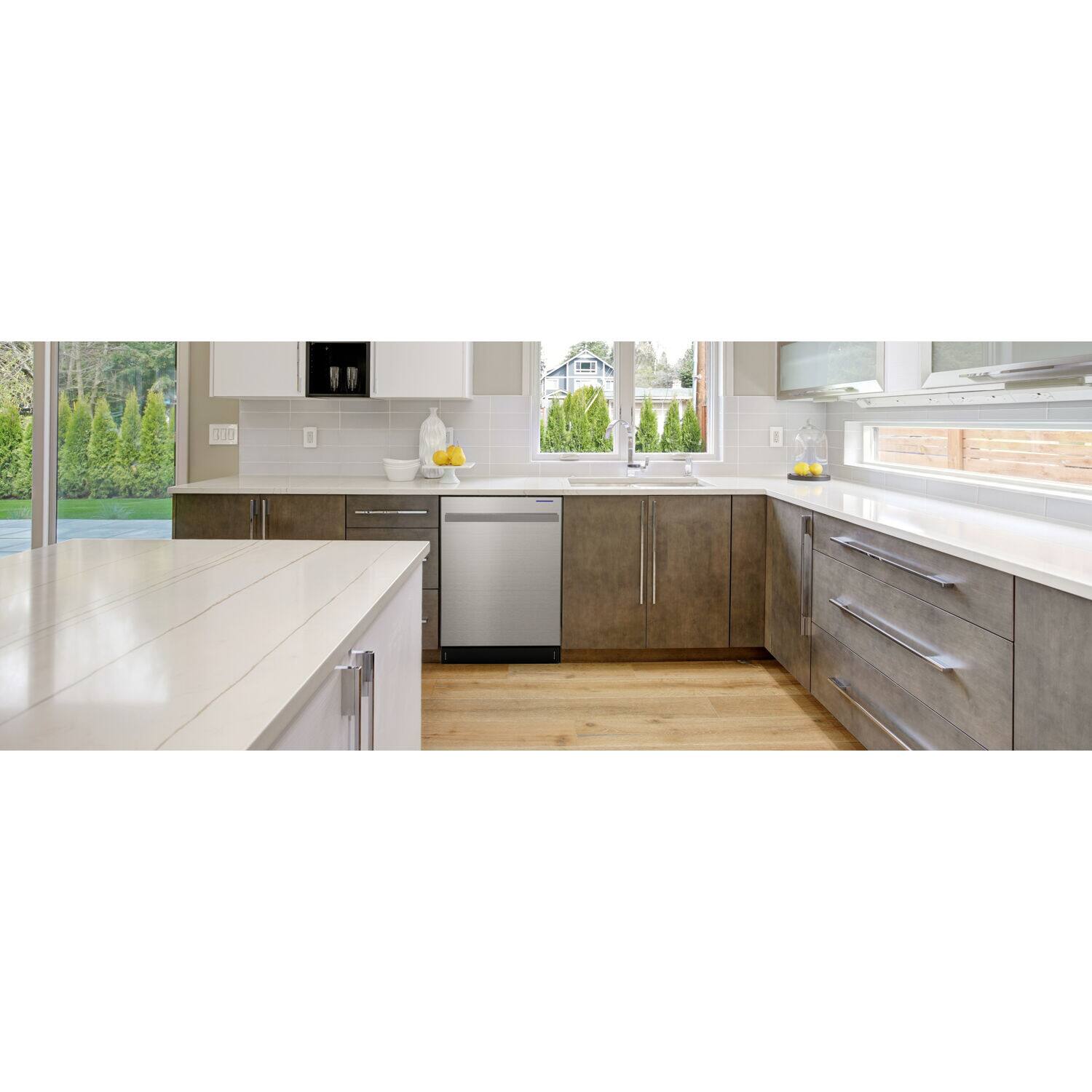 Alt View 16. Sharp - 24-In. Top Control Slide-In Dishwasher in Stainless Steel.