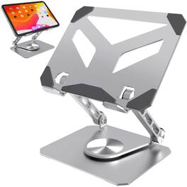 Purely - SW60 360° Rotating iPad/Tablet Stand and Holder - Silver