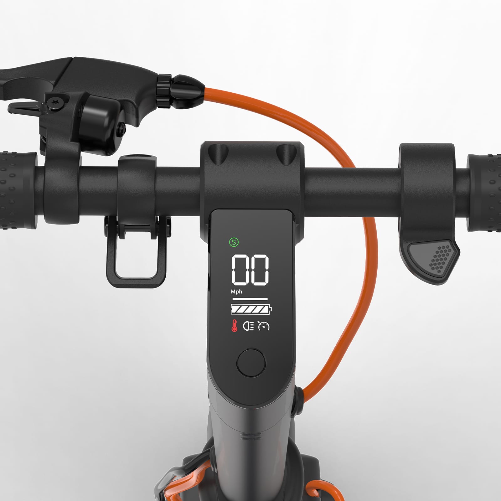 Alt View 11. HiBoy - S2R Plus Foldable Electric Scooter w/ 22 mi Max Operating Range & 19 mph Max Speed - Black.