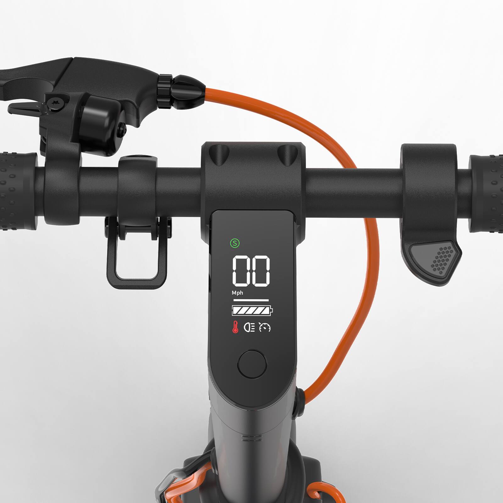 Alt View 11. HiBoy - S2R Plus Foldable Electric Scooter w/ 22 mi Max Operating Range & 19 mph Max Speed - Black.