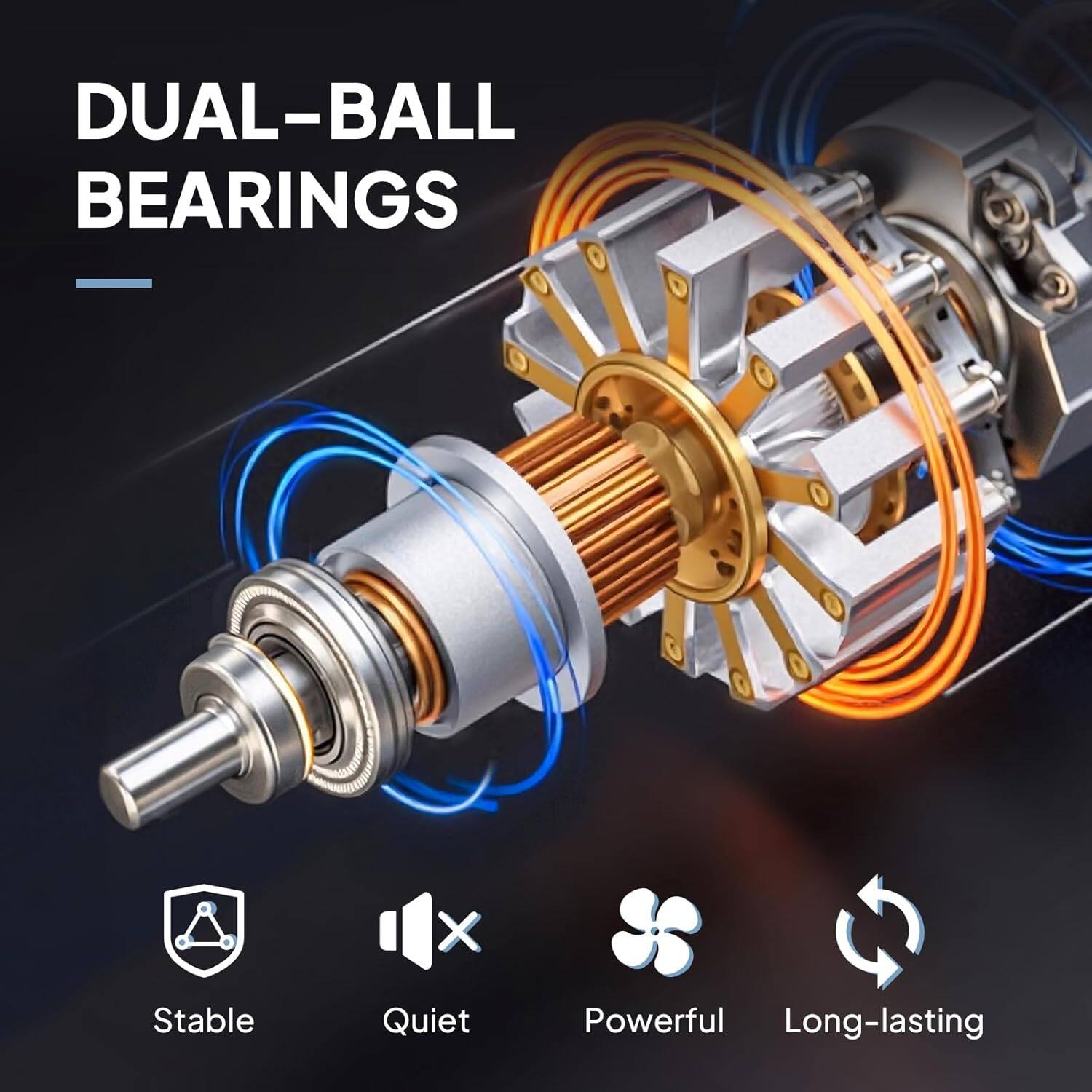 DUAL-BALL BEARINGS - X

Stable Quiet Powerful Long-lasting