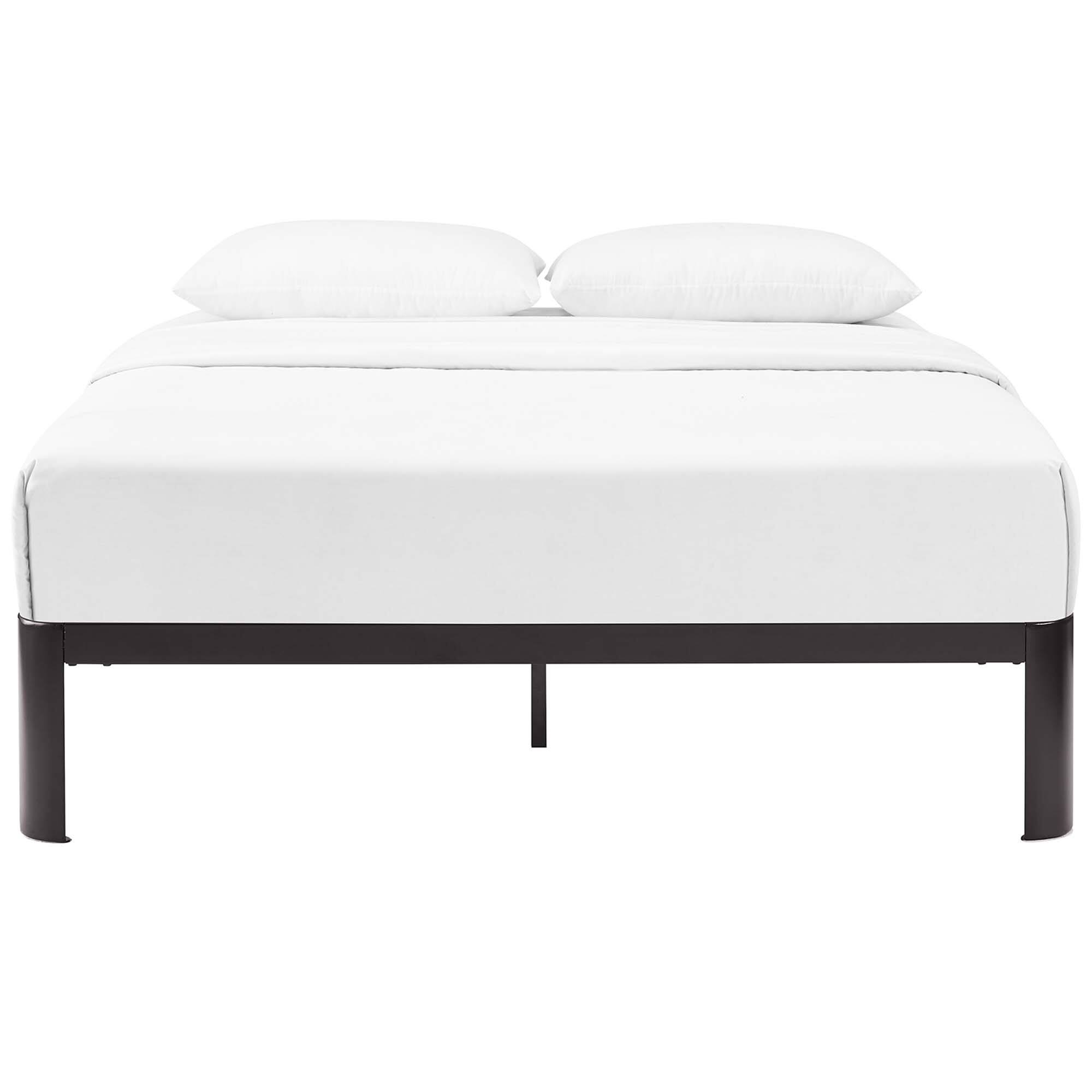 Alt View 1. Modway - Harlow Performance Velvet Twin Platform Bed Frame - White.