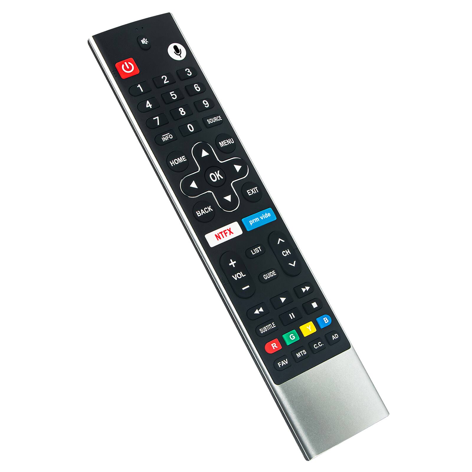 1 2 3 4 5 6 7 8 9 0 SOURCE INFO MENU HOME OK BACK NTFX EXIT LIST CH VOL GUIDE II B SUBTITLE Y G AD R C.C. MTS FAV
