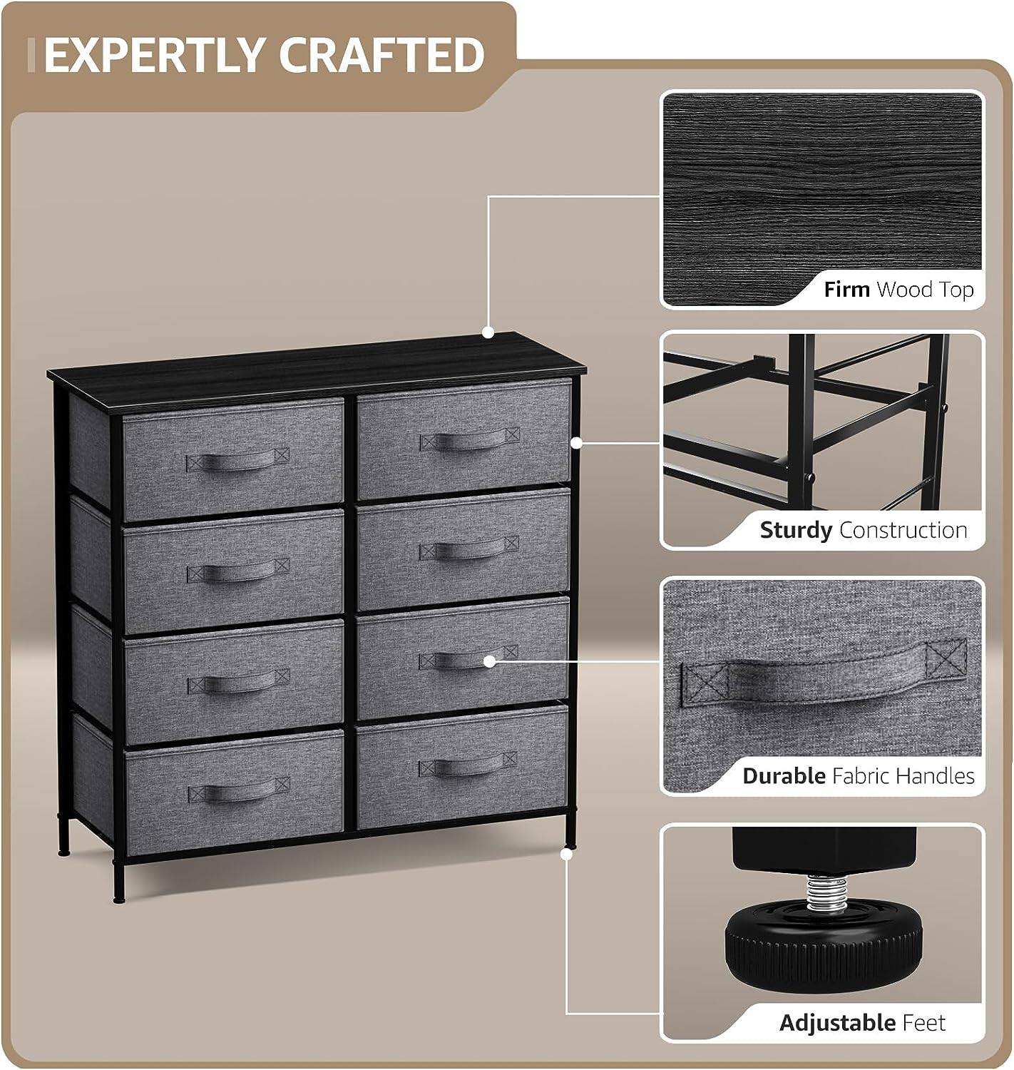 EXPERTLY CRAFTED

- Firm Wood Top
- Sturdy Construction
- Durable Fabric Handles
- Adjustable Feet