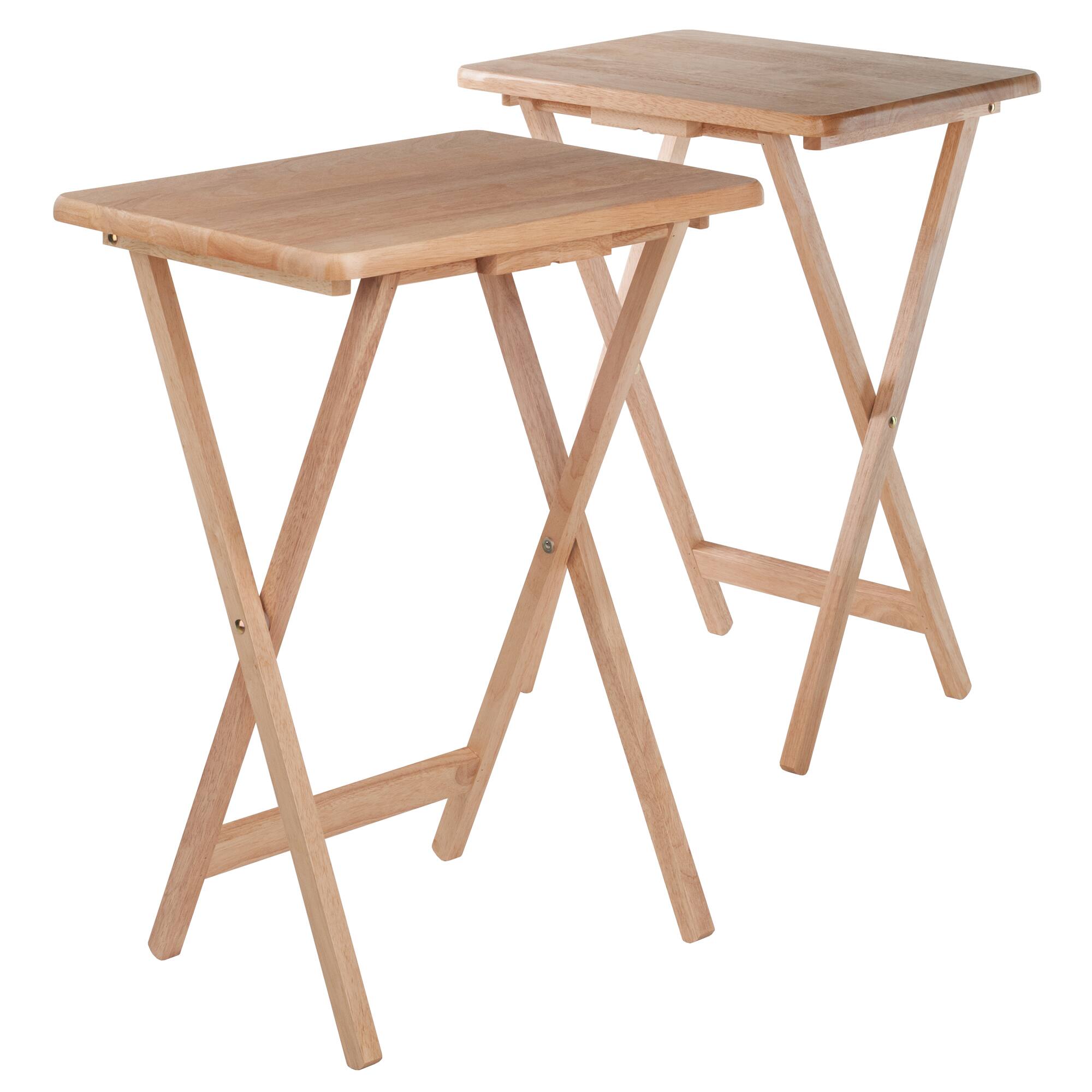 Alt View 1. Winsome Wood - Alex 2-Pc Snack Tables - Natural.