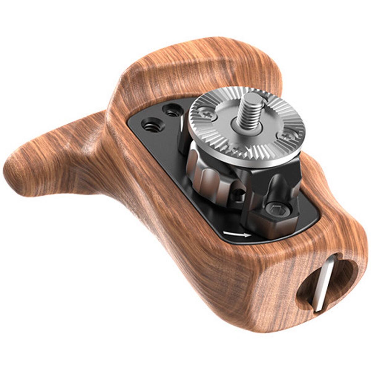Alt View 1. Smallrig - SmallRig Left Side Wooden Handle with ARRI Rosette.