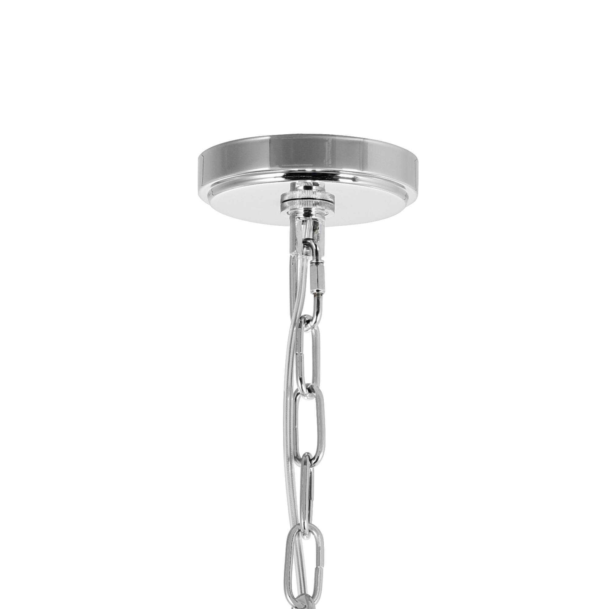 Alt View 1. CWI Lighting - Enchanted 6 Light Down Chandelier With Chrome Finish - Chrome.