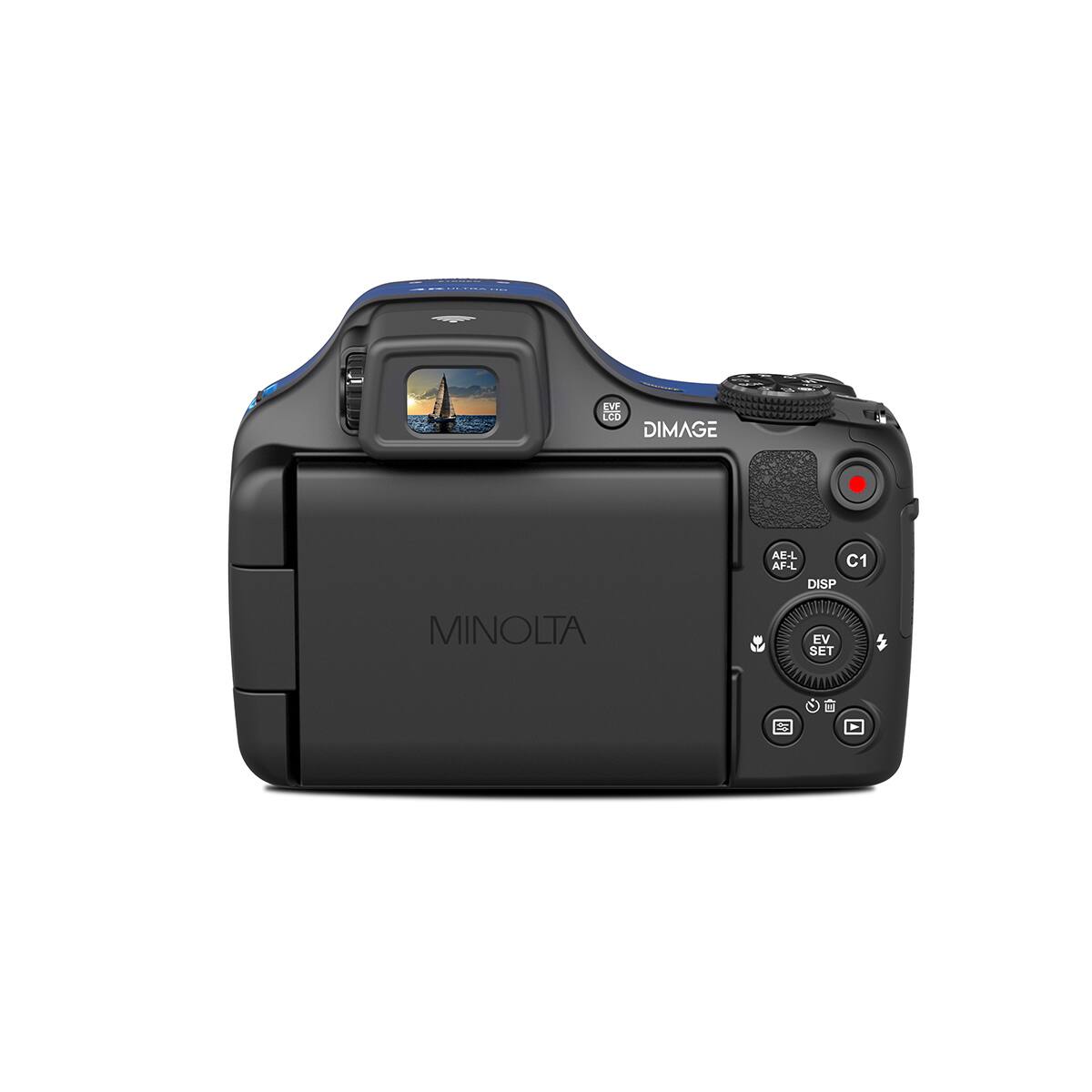 EVF LCD DIMAGE  
AE-L AF-L C1 DISP  
MINOLTA  
EV SET