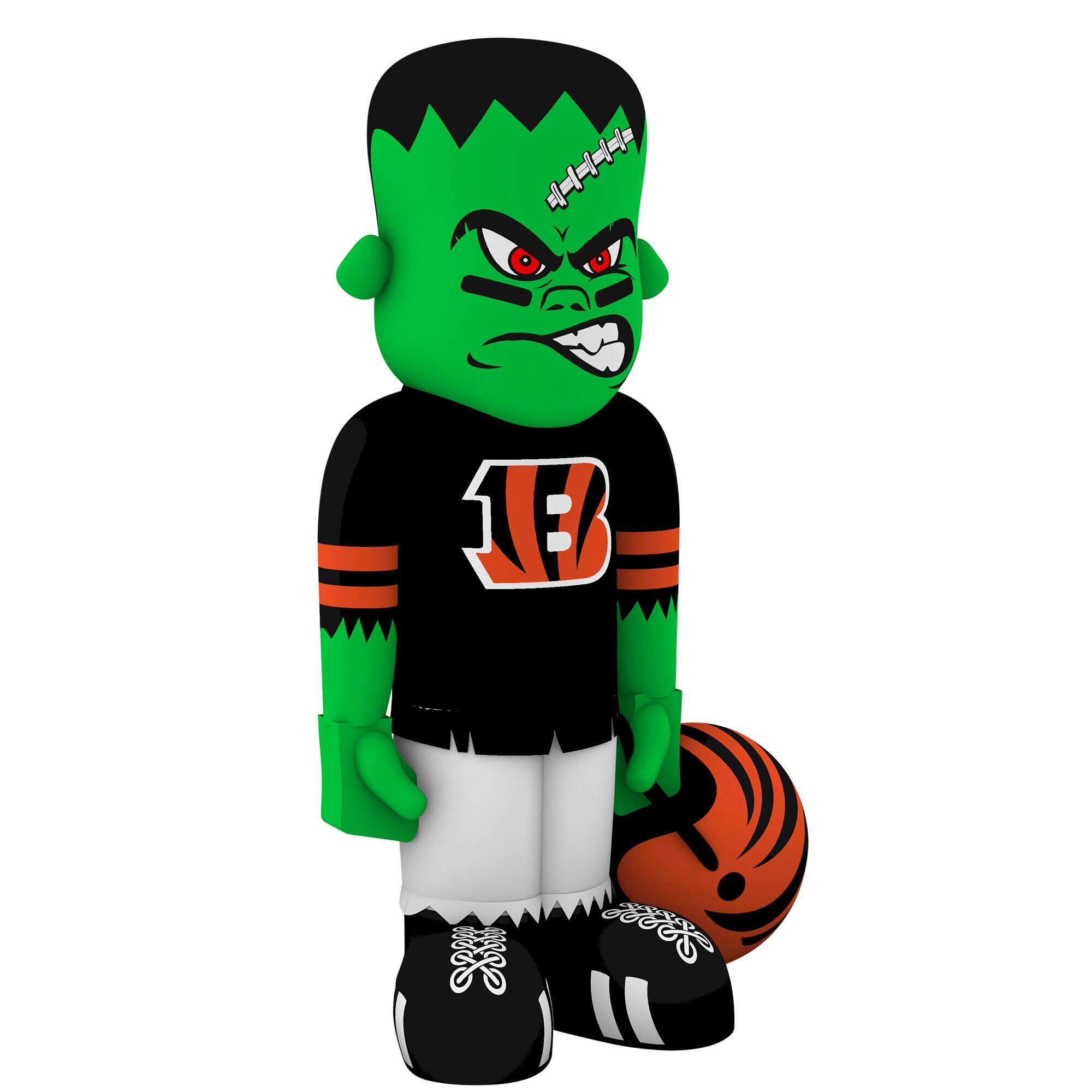 Alt View 2. Sporticulture - Cincinnati Bengals Halloween Lawn Inflatable Steinbacker - Multicolor.