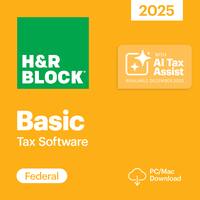 H&R Block - Tax Software Basic 2025 - Windows, Mac OS - Front_Zoom