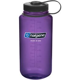 Nalgene - Tritan Wide Mouth 32 oz. Water Bottle - Purple/Black - Purple/White