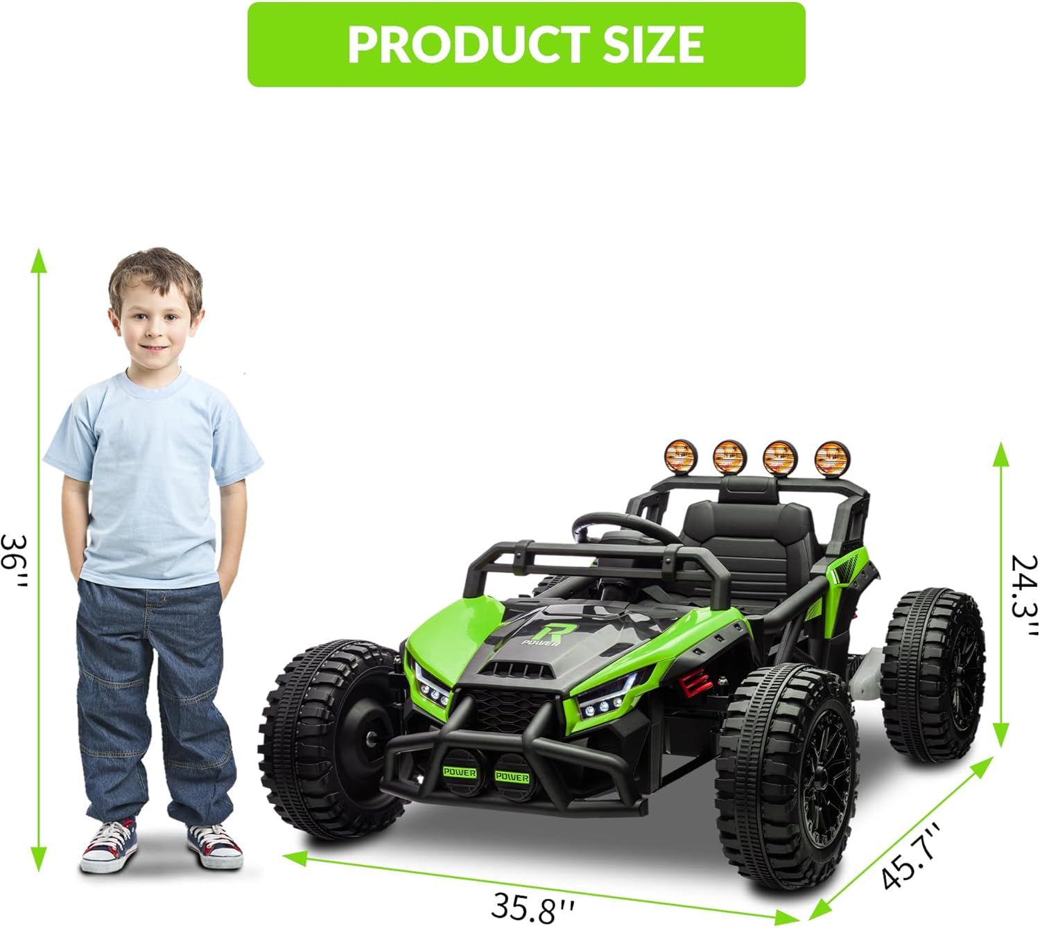 PRODUCT SIZE

36"  
35.8"  
45.7"  
24.3"