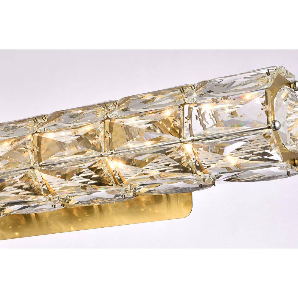 Alt View 5. Elegant Lighting - Valetta 30 inch LED linear wall sconce in gold - Gold.