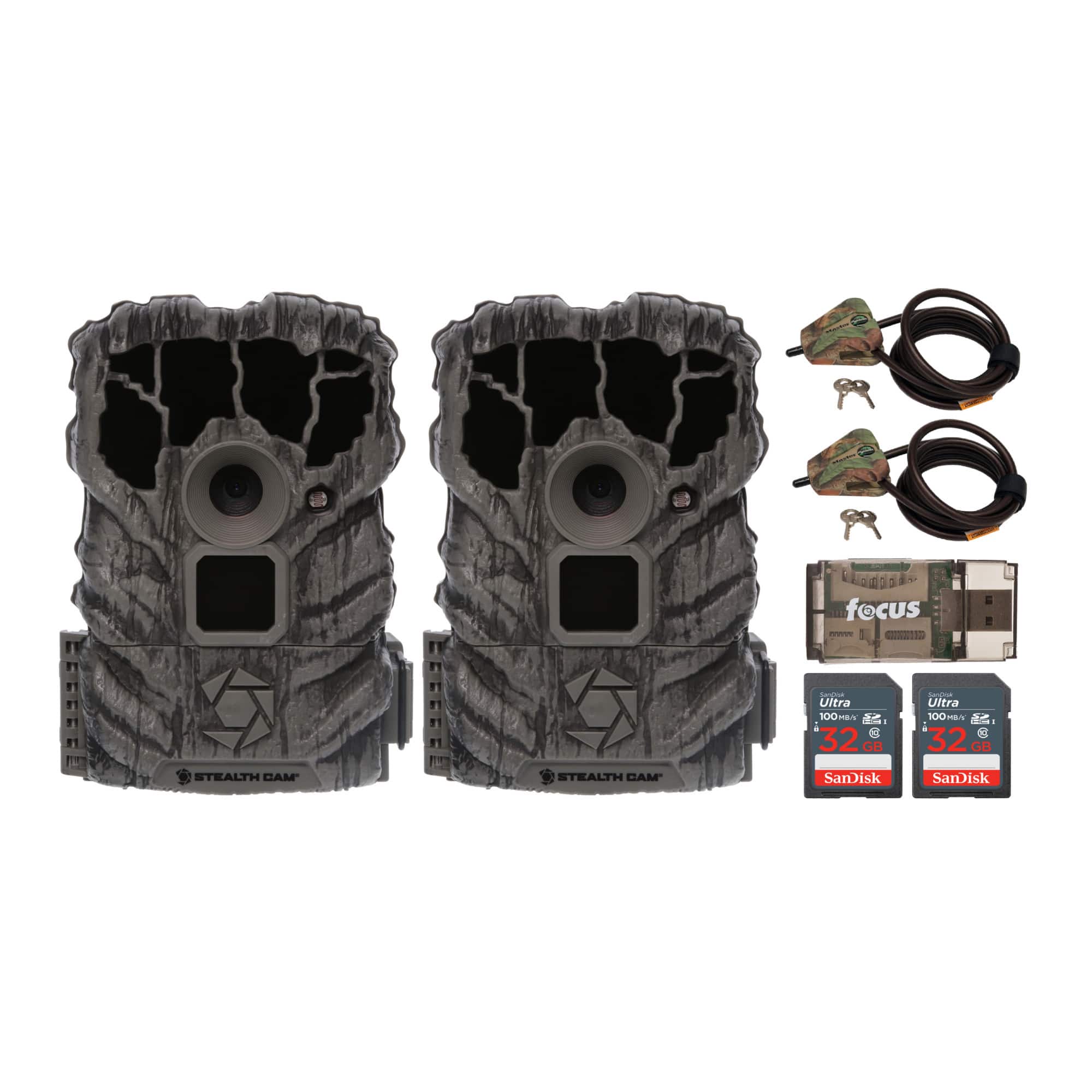 Stealth Cam - Browtine 14MP Trail Camera with Video (2-Pack) Bundle
