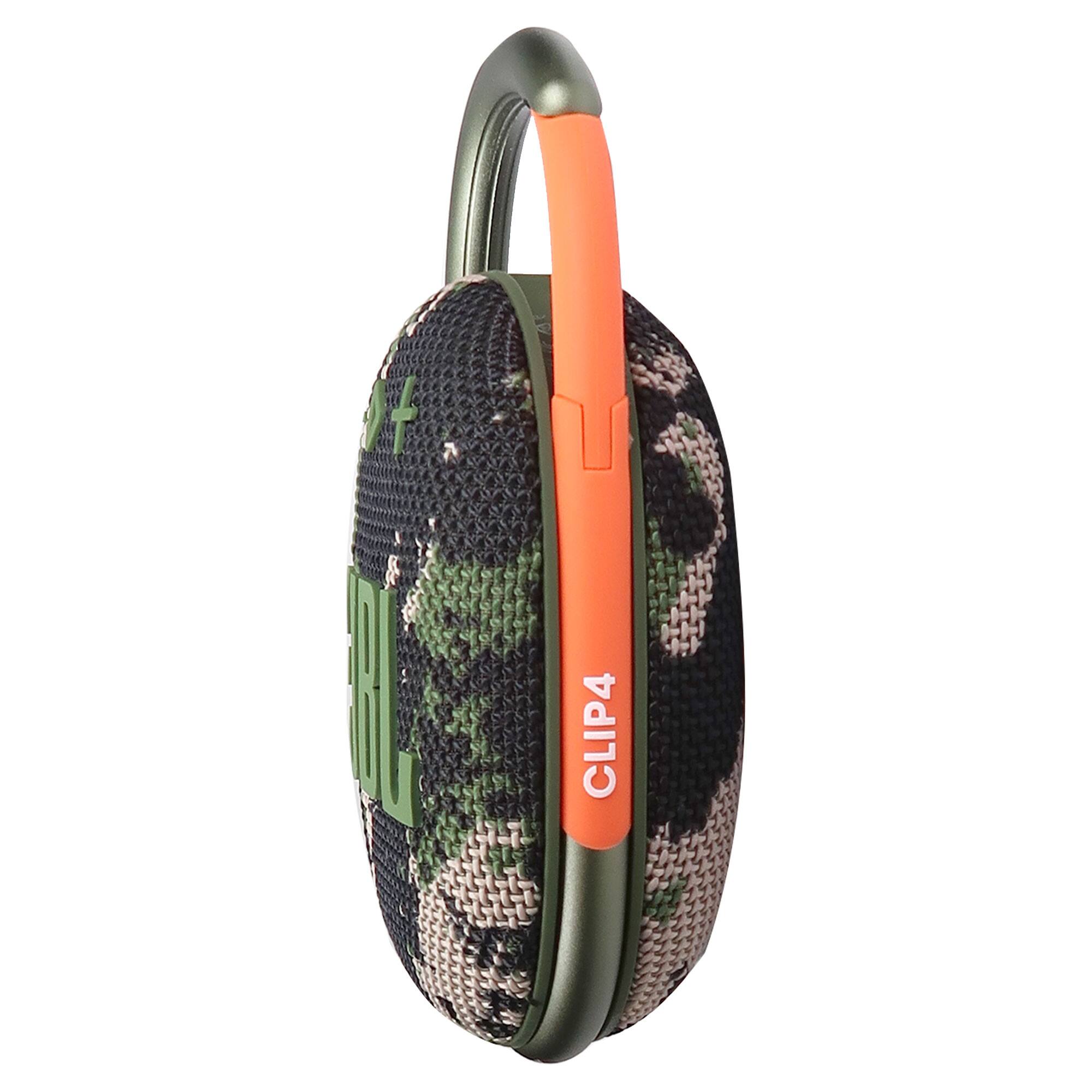 Back. JBL - JBL Clip 4 Portable Bluetooth Waterproof Speaker (Squad) with Waterproof Pouch - Squad.