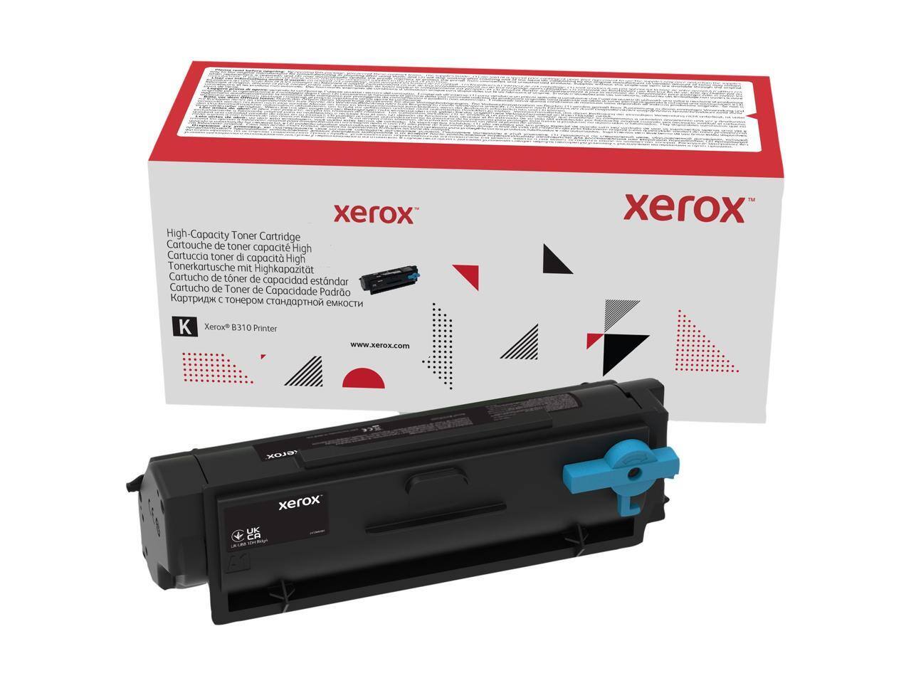 xerox High-Capacity Toner Cartridge  
Cartouche de toner capacitHigh  
Cartuccia toner di capacitHigh  
Tonerkartusche mit Highkapazitt  
Cartucho de toner de capacidad estndar  
Cartucho de Toner de Capacidade Padro  

Xerox B310 Printer  
www.xerox.com  

TM  
xerox UK CA