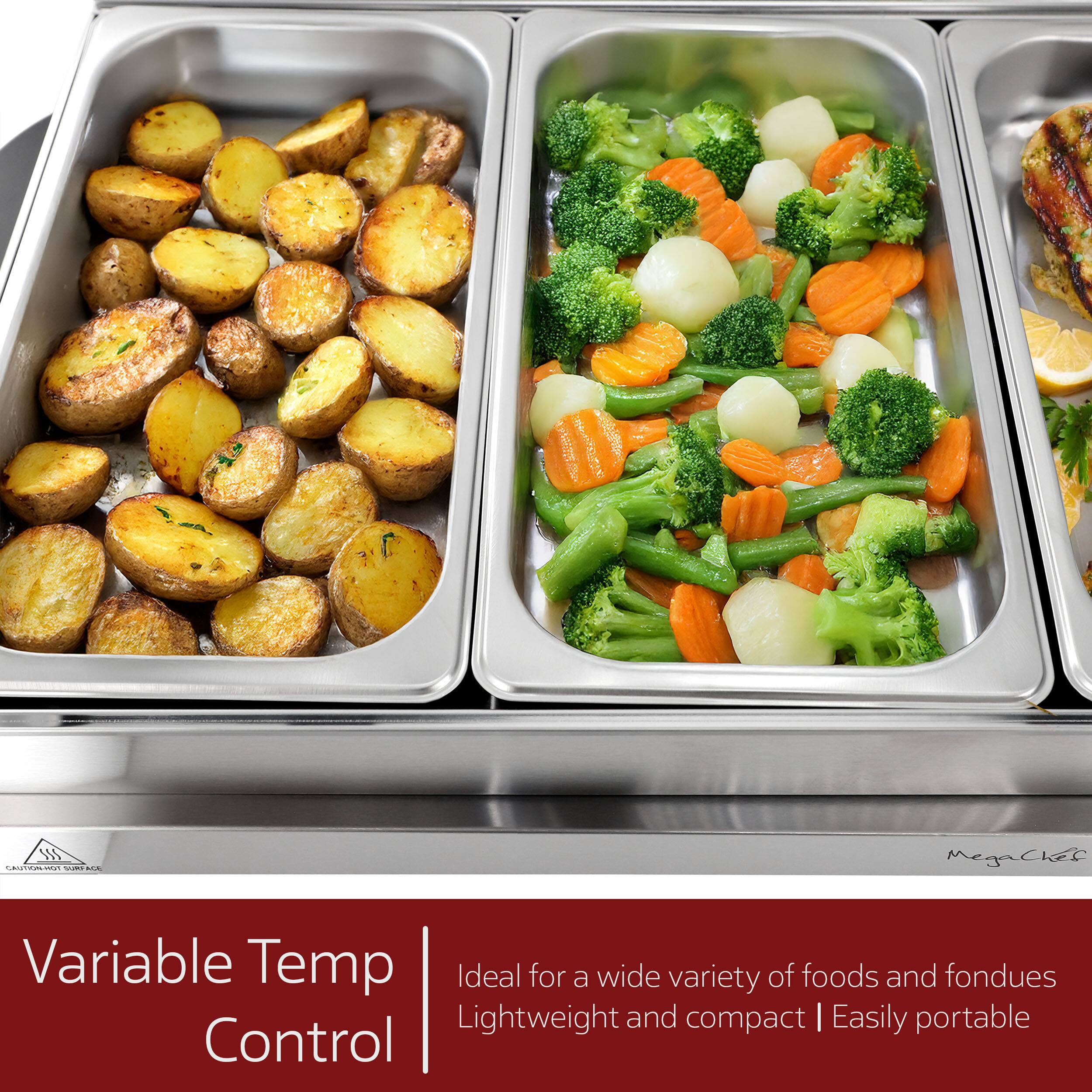 Variable Temp Control

Ideal for a wide variety of foods and fondues  
Lightweight and compact | Easily portable