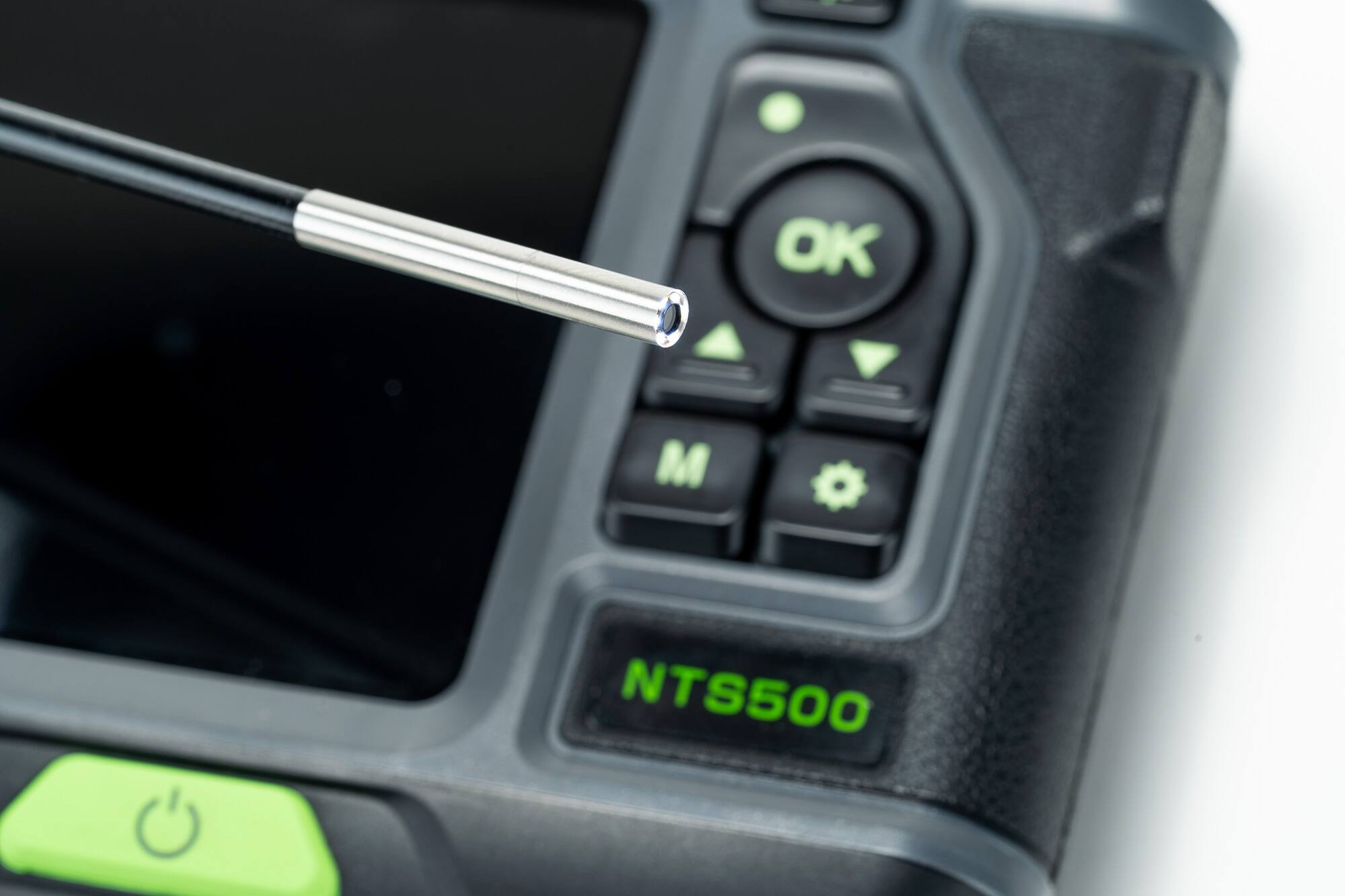 Alt View 2. Teslong - NTS500 - 3.9mm (0.15") Single Lens Inspection Camera 3.2ft (1M) w/ 5inch Screen - Black / Metallic Grey / Lime Green.