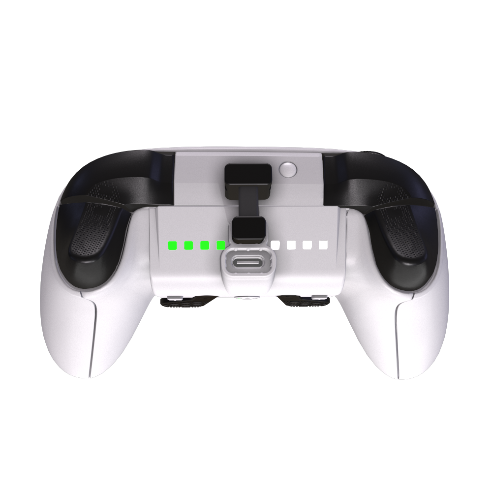 Back. Collective Minds - Strike Pack Dominator 2 Back Paddle adapter for standard Series X | S and Xbox One Controllers - White.