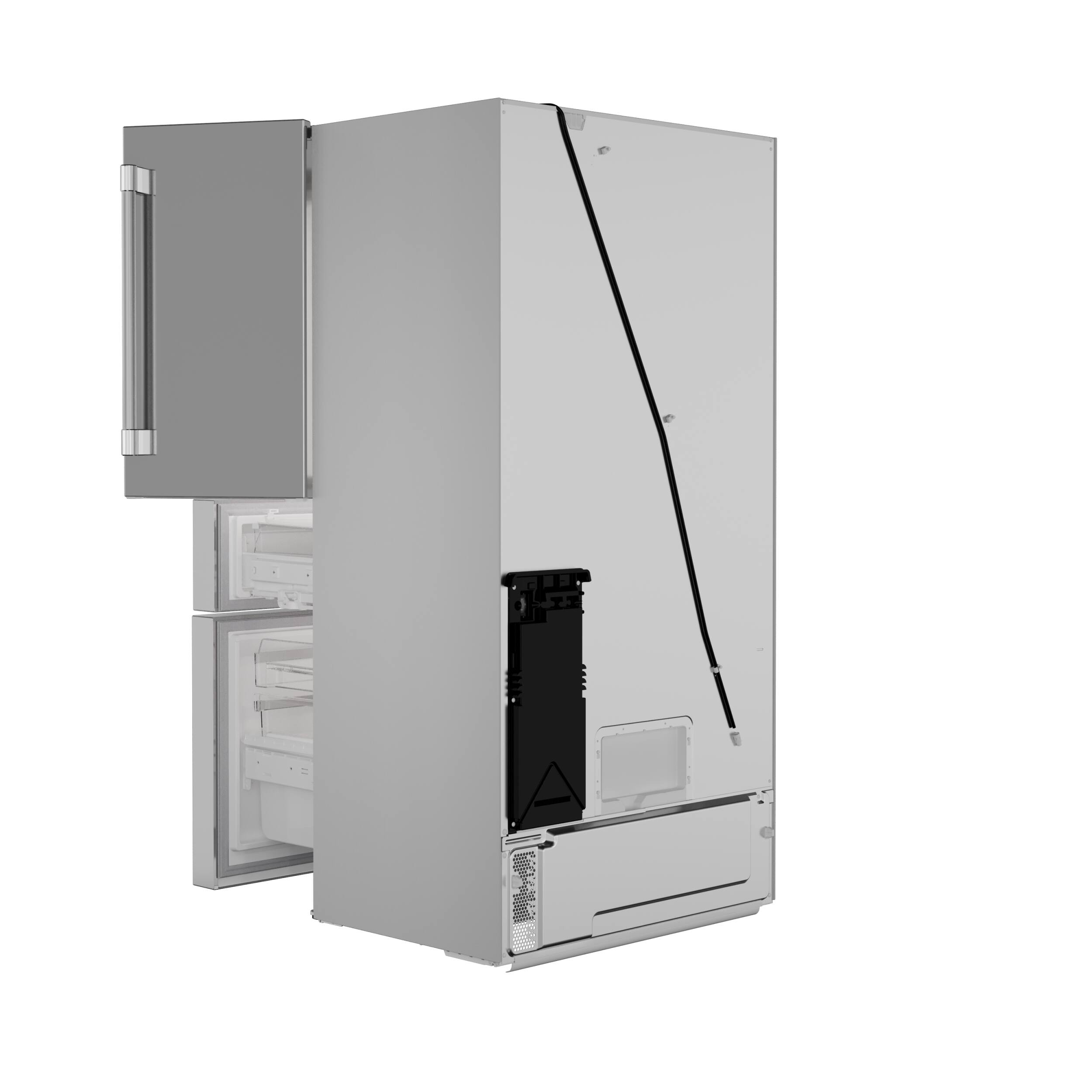 Alt View 14. Thermador - Freedom Collection 20.4 Cu. Ft. 4-Door Bottom Freezer French Door Smart Refrigerator with Professional Handles - Stainless Steel.