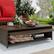 Alt View 4. Costway - Patio Rattan Daybed Wicker Loveseat Sofa with Multifunctional Ottoman - Mix Brown + Red.