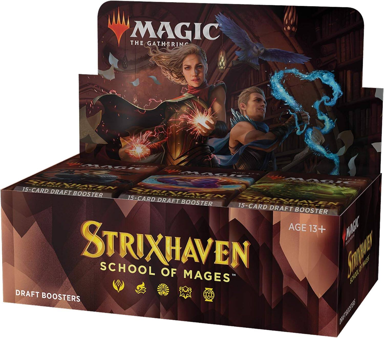 MAGIC THE GATHERING MAGIC STRIXHAVEN 15-CARD DRAFT BOOSTER AGE 13+ MAGIC STRIXHAVEN SCHOOL OF MAGES TM DRAFT BOOSTERS