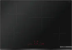 Bosch - 800 Series 30" Built-In Electric Induction Cooktop with 4 elements, HomeConnect and Frameless Design - Black - Front_Zoom