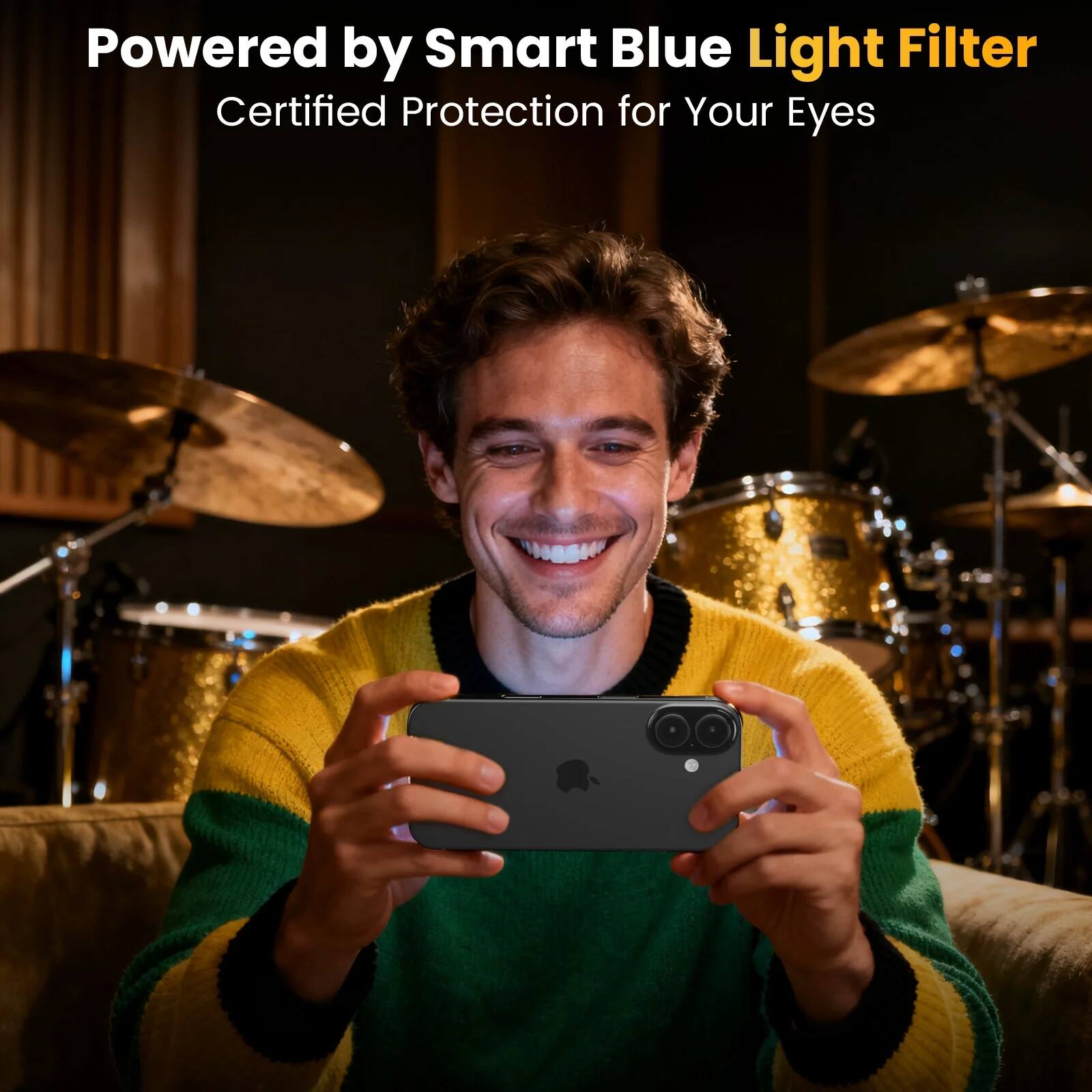 Powered by Smart Blue Light Filter  
Certified Protection for Your Eyes