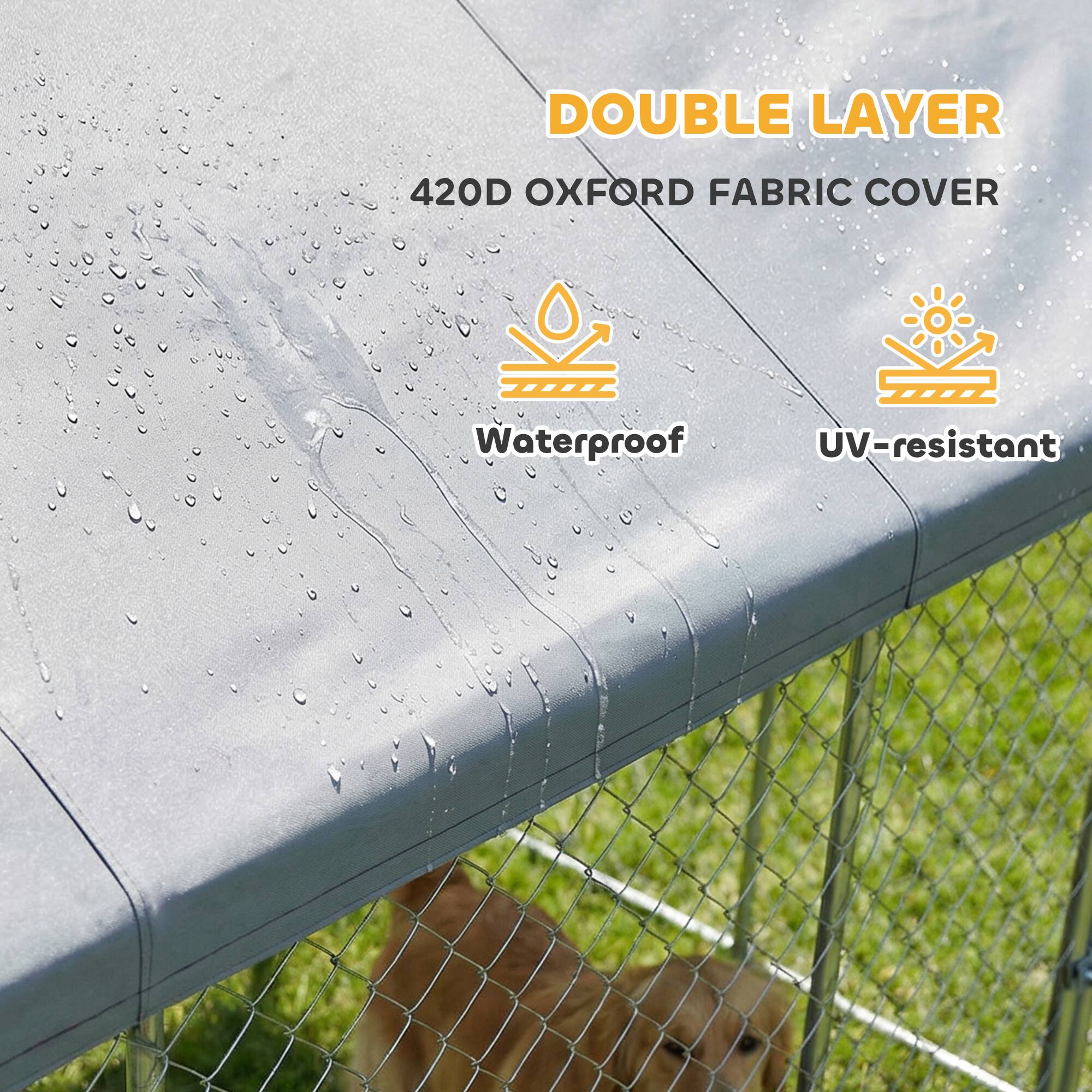DOUBLE LAYER  
420D OXFORD FABRIC COVER  
Waterproof  
UV-resistant