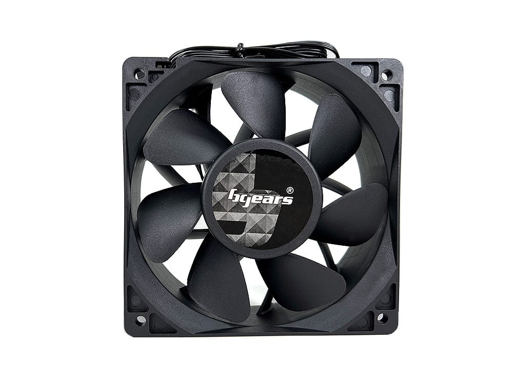 Bluegears - b-Blaster 120x38 2 Ball Extreme Speed at 4500 RPM with Excellent Airflow of 218 CFM, 3pin 3 wire fan - Black