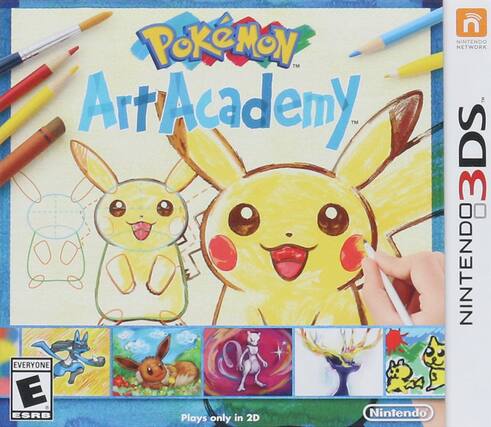 Pokémon Art Academy
Nintendo 3DS
Nintendo Network
Everyone E
ESRB
Plays only in 2D - E (Everyone)