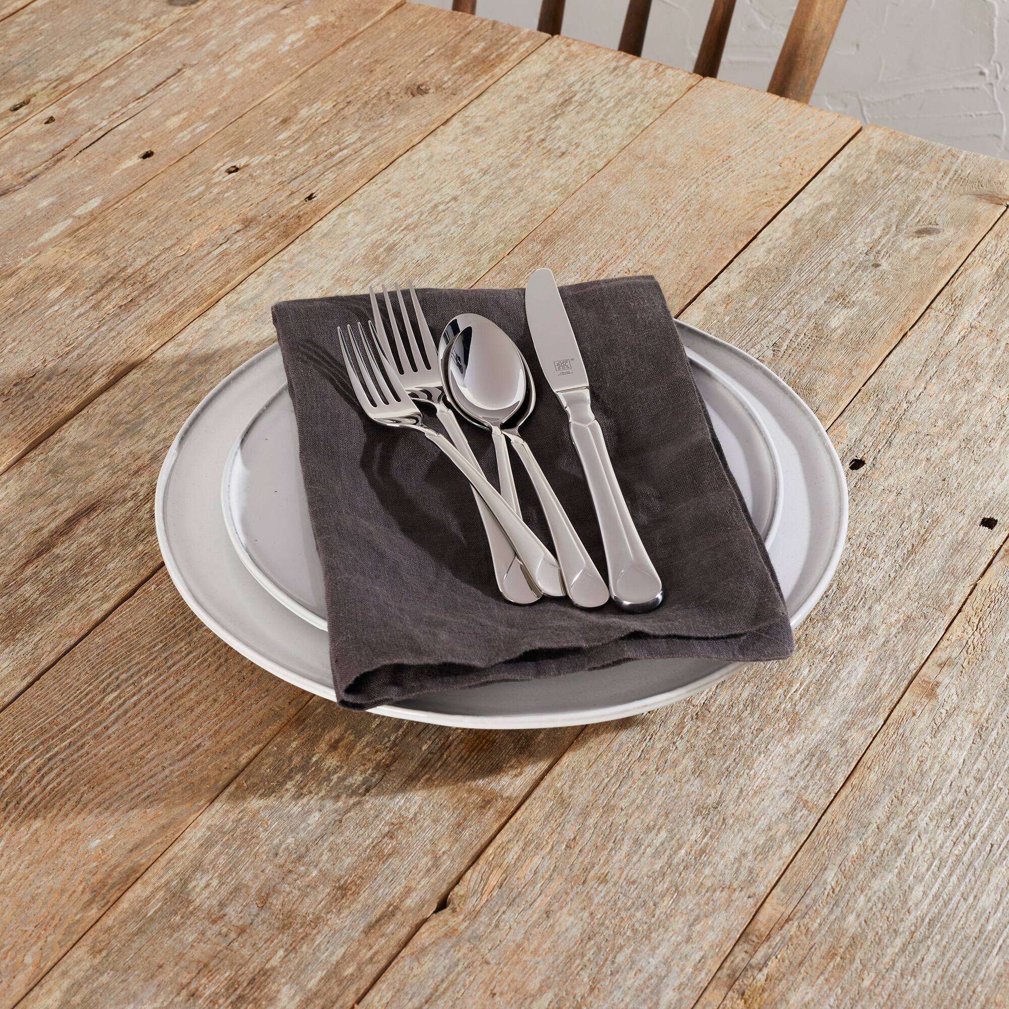 Alt View 4. ZWILLING - ZWILLING Provence 65-pc 18/10 Stainless Steel Flatware Set - Stainless Steel.