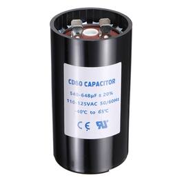 Unique Bargains - CD60 Capacitor 540-648 Mfd, 110-125 VAC Run Motor Start Capacitor 50/60Hz for Fan/Well Pump