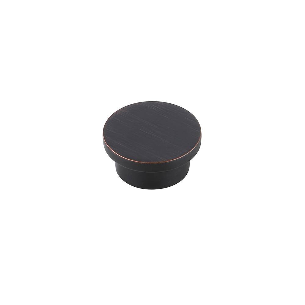 Back. Elegant Decor - Trovon 1.6" Diameter Oil-rubbed Bronze Oversize Round Knob Multipack (Set of 10) - Oil-Rubbed Bronze.
