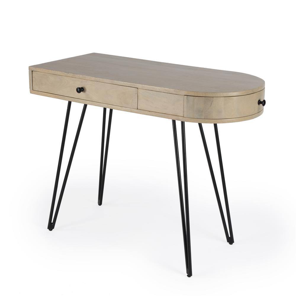 Alt View 4. Butler Specialty - Sebastopol Reversible 2 Drawer Writing Desk - Natural.