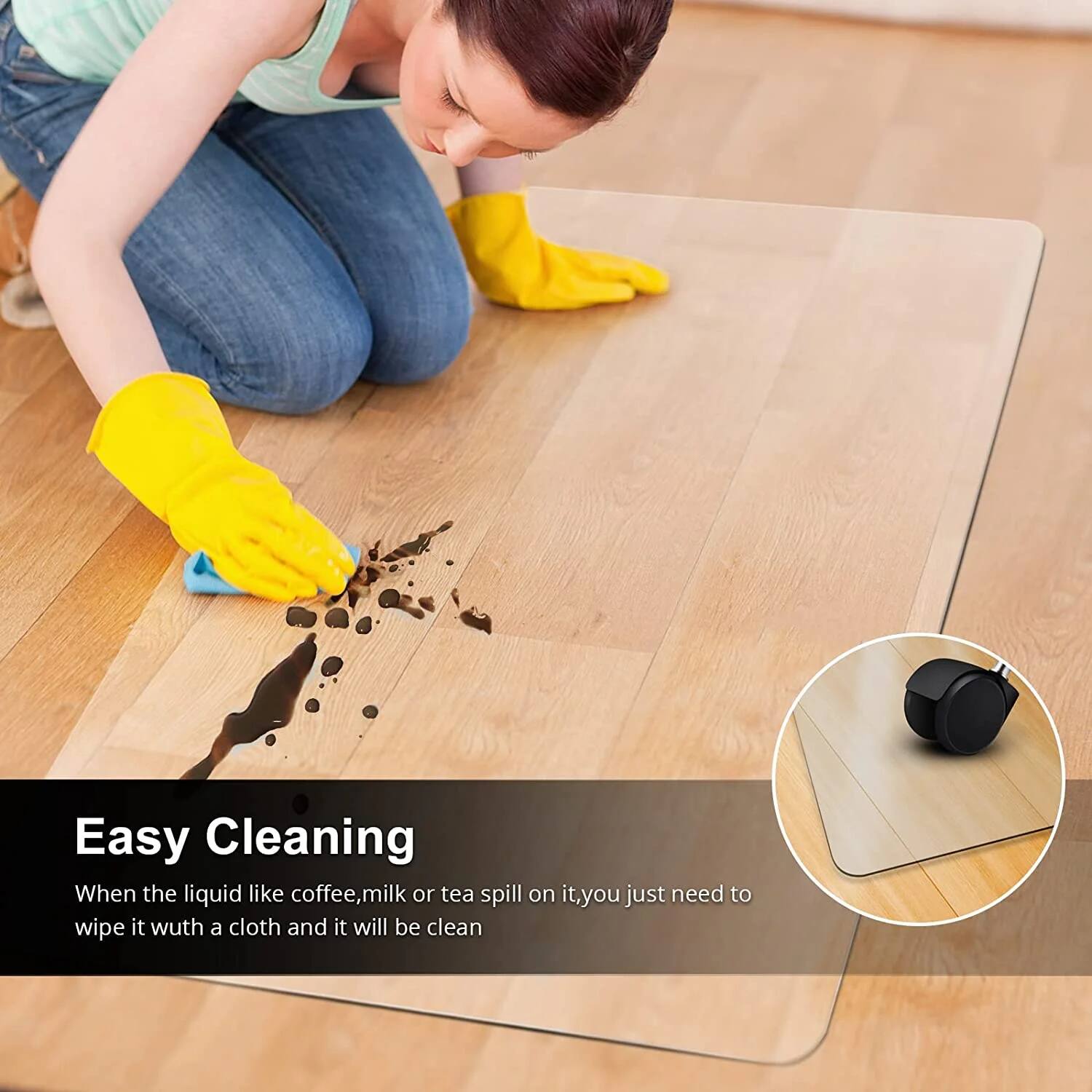 Easy Cleaning

When the liquid like coffee, milk or tea spill on it, you just need to wipe it with a cloth and it will be clean.