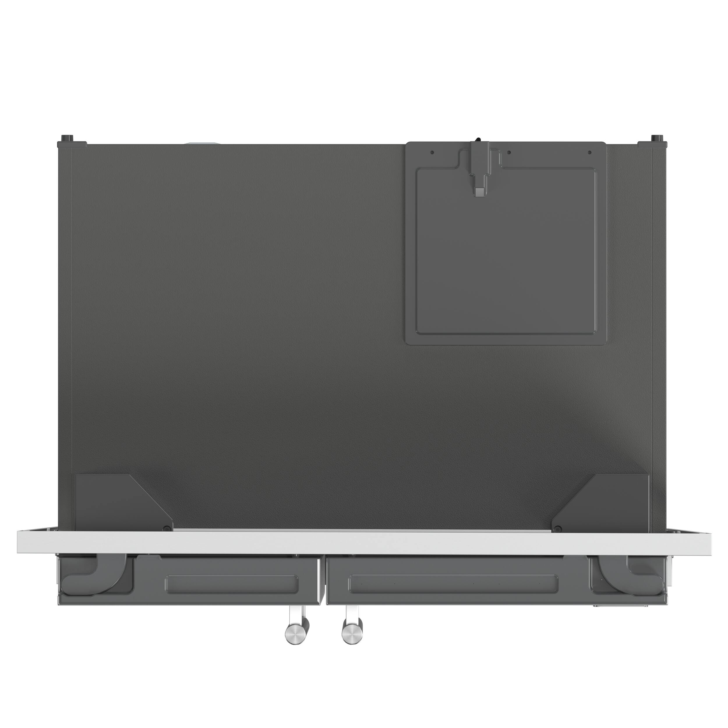 Alt View 1. Forno Appliances - 36 in. Wide Salerno 20 Cu. Ft. Side-by-Side Refrigerator with Extendable Decorative Trim Grill - Stainless Steel.