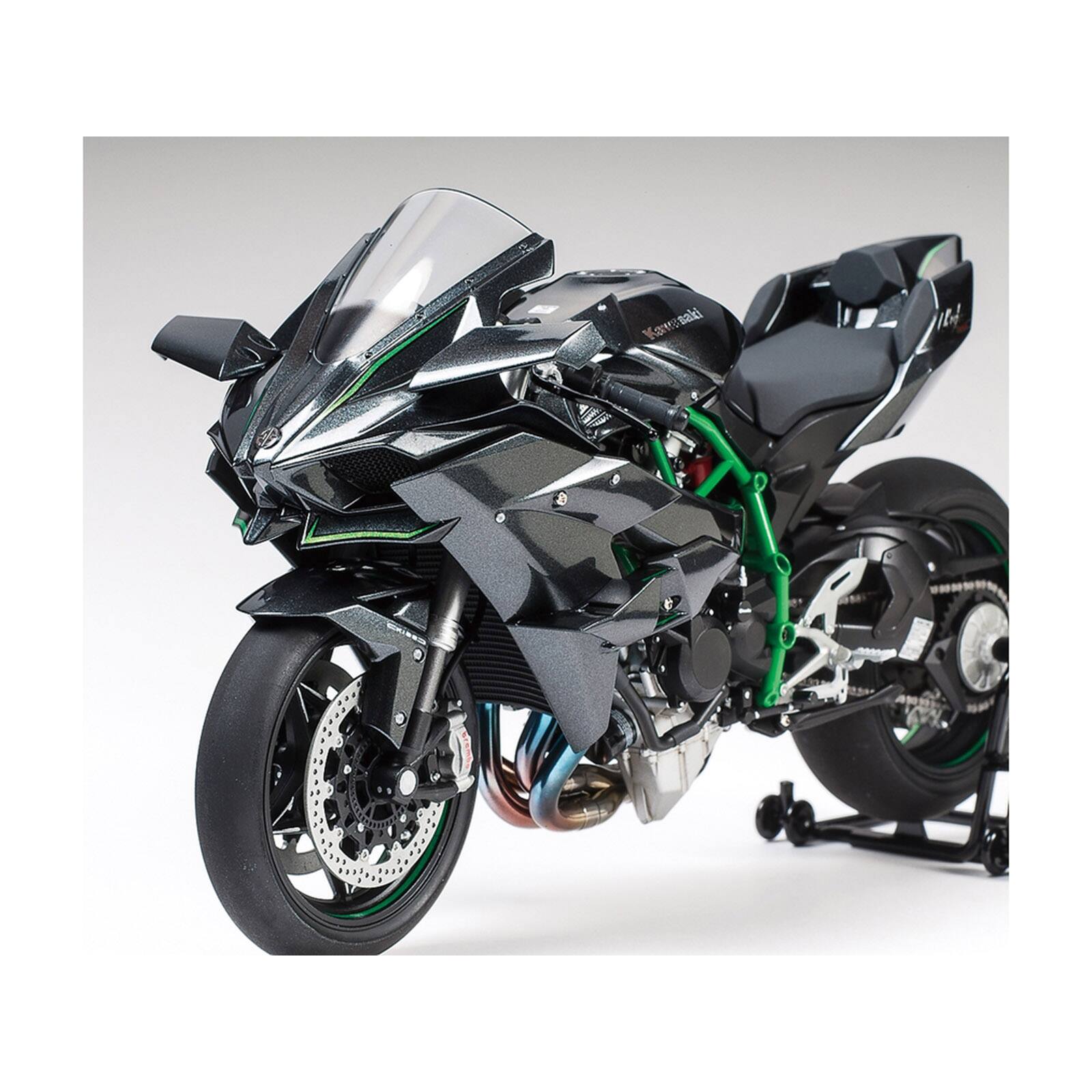 Alt View 6. Tamiya - Model Kit Kawasaki Ninja H2R Motorcycle 1/12 Scale Model by Tamiya.