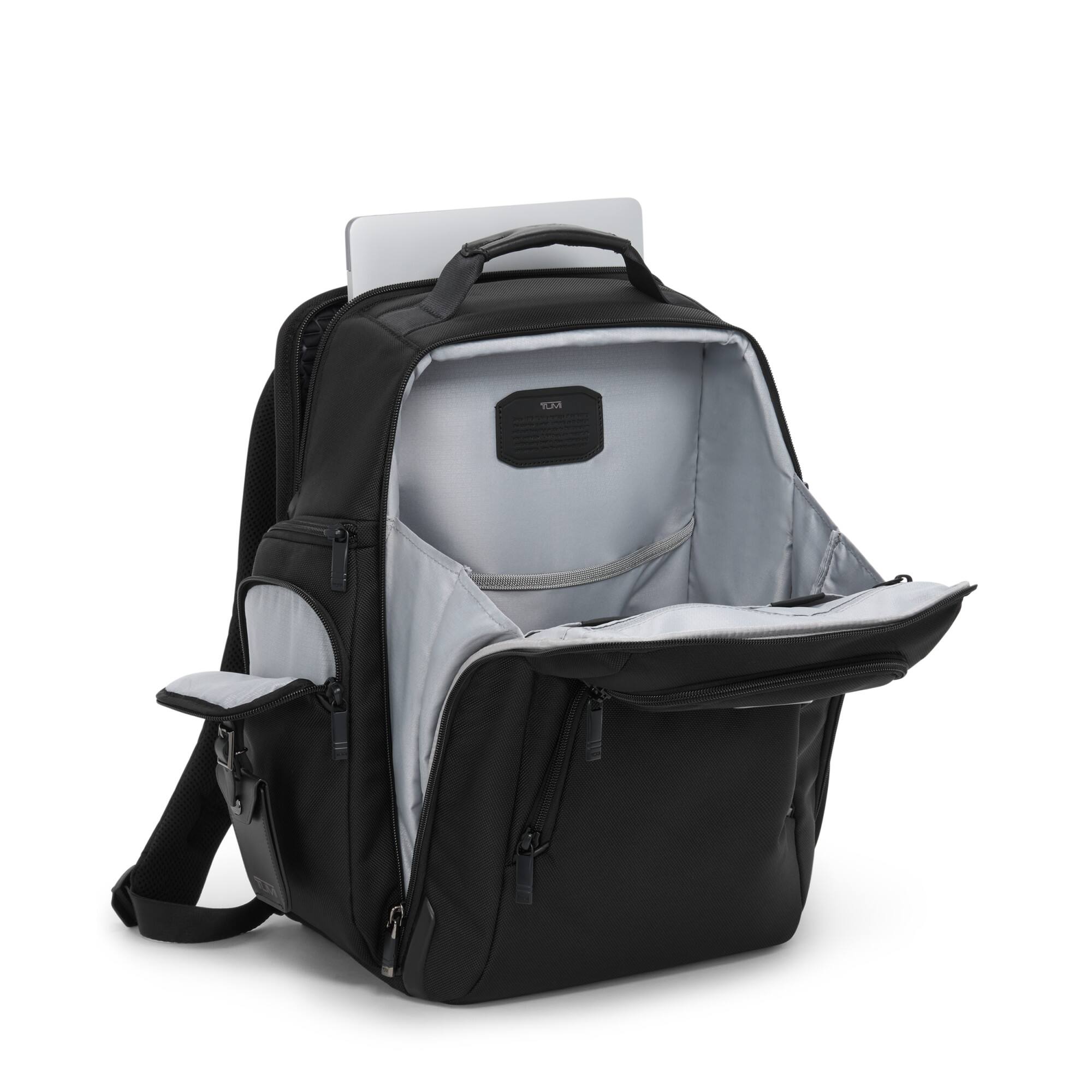 Angle. TUMI - Alpha Brief Pack Backpack - Black.