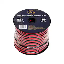 H&A - HA 16 AWG Speaker Wire Cable (100' Spool)