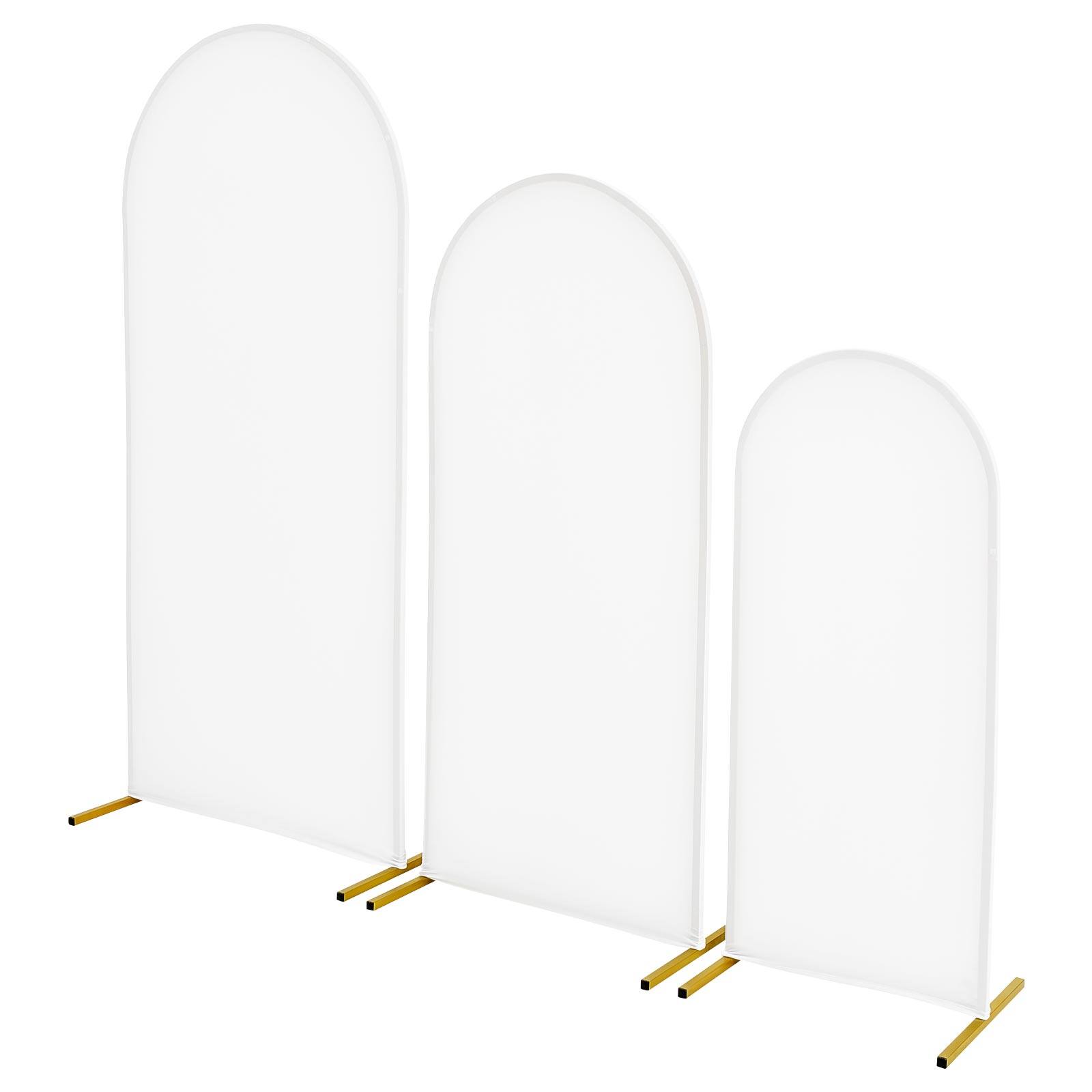 Alt View 5. VEVOR - Arch Backdrop Stand, Set of 3, 6/5/4 ft, Stable Structure, Easy Assembly, Gold Metal Arch Backdrop Stand with Cover - Gold.