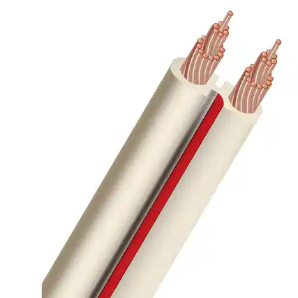 Front. AudioQuest - AudioQuest X2 Unterminated White Speaker Cable - 50 ft. (15.24m) - White.